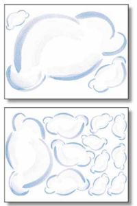 Puffy Clouds Wallies Mural