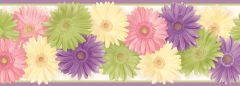 Lakh Purple Daisy Chain Wallpaper Border Chesapeake BBC83241B