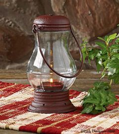 Lantern Tea Light Hldr Wine