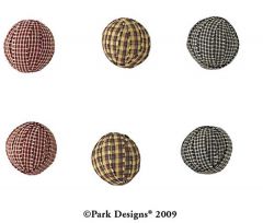 1.5 inch Rag Ball Blk, Rd, Mst S 6