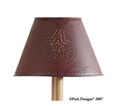Metal Star Shade 10 inch Red
