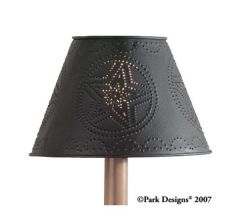Metal Star Shade 10 inch Black