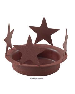 Star Candle Pan 4 inch Red