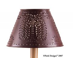 Metal Willow Shade 6 inch Red