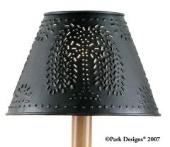 Metal Willow Shade 6 inch Blk