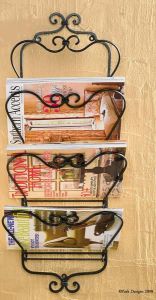 Scroll Wall Magazine Rack