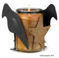 Olde Crow Metal Jar Cndle Wrap
