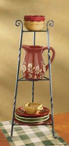 Scroll Floor Bowl Stand