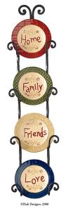 Scroll Mini Plate Rack