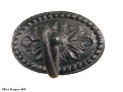 Medallion Single Hook-iron
