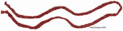 Braided Garland 8 Ft - Red