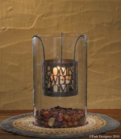 Home Swt Home Votive Hld W gls