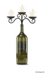 3 Votive Wine Bottle Topper