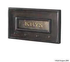 Wood brass Key Hook