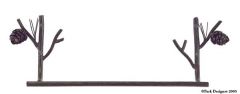 Pine Lodge Towel Bar 16 inch