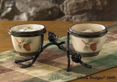 Pine Lodge Dip Bowl Caddy