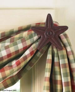 Cast Star Curtain Hook Red