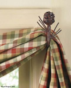 Pine Cone Curtain Hook