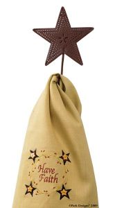 Punched Star Single Hook Red