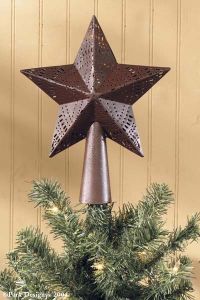 Star Tree Topper 7 inch Red