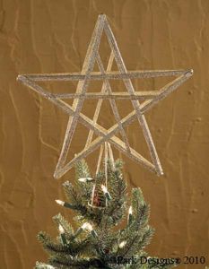 Star Tree Topper 13.5 inch Gold
