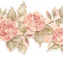 Rose Die Cut Wallpaper Border