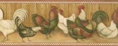 Country Rooster Wallpaper and Borders
