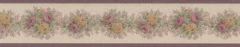 Floral Textured Wallpaper Border - Imperial