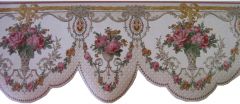 Roses In Flower Vase Wallpaper Border - Imperial