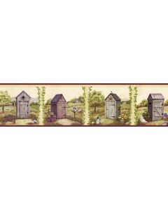 Haze Purple Country Meadows Portrait Wallpaper Border Chesapeake BBC44552B