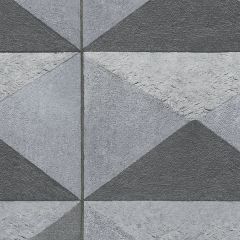 35322 Plastered Diamond Wallpaper Grey, Black Texture Palette 2 Norwall Wallcovering