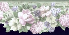 Green Die Cut Floral Wallpaper Border