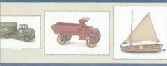 Antique Toys Wallpaper Border