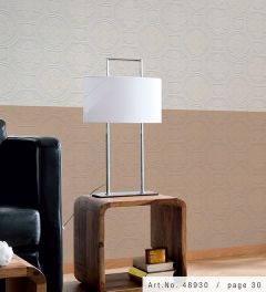 48930 19th Century Tile Paintable -DISCONTINUED White Architectural Inspirations Norwall Wallcovering
