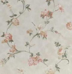 Sunworthy Satin Floral Wallpaper- 3 Dbl Rolls Left