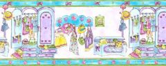 Girls Bedroom Wallpaper Border - Waverly Classics For Kids