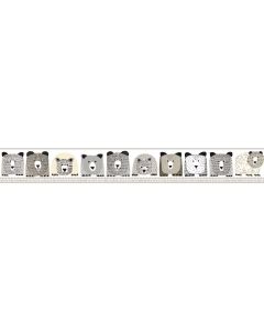 DwellStudio Baby & Kids Bears Wallpaper Border - Blacks/Browns/Beige DW2422BD