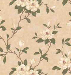 Yellow Flower Floral Branch Wallpaper - Brewster Wallcovering