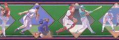 Baseball Players Wallpaper Border - Village
