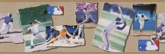 Baseball Players Collage Wallpaper Border