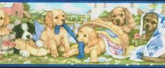 Puppy Play Wallpaper Border