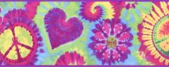 Bright Tie-Dye Wallpaper Border