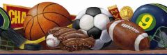 Vintage Sports Wallpaper Border