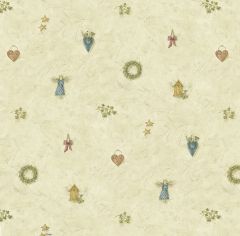 Mazy Blue Hearts Dolls Toss Wallpaper Sidewall Chesapeake BBC21711