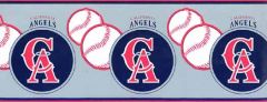California Angels Baseball Logo Wallpaper Border
