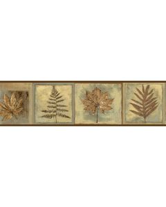 Fringe Sand Fern Leaf Portrait Wallpaper Border Chesapeake BBC35604B