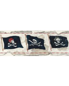 Pirate Flag SB7751B York Wallpaper Border