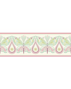 Glitter Butterflies Ipanema Border WK6845B York Wallpaper Border