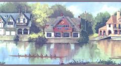 Rowing Teams Wallpaper Border