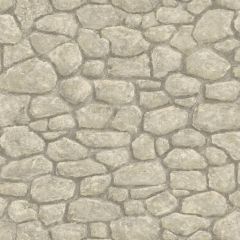 Camelot Grey Faux Boundary Stone Wallpaper Sidewall Chesapeake BBC49437